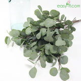 3Pcs Eucalyptus Artificial Leaf Branch Real Touch For Home Decor Easyff