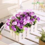 1 Potted Rose Artificial Flower For Wedding In 7 Colors Mediumpurple Artificial Easyff