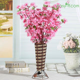 10Pcs Cherry Artificial Flower Bouquets Real Touch In 5 Colors Pink Artificial Easyff