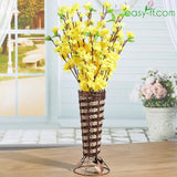 10Pcs Cherry Artificial Flower Bouquets Real Touch In 5 Colors Yellow Artificial Easyff