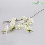 1Pcs Apple Blossom Silk Flower Stem For Home Decor In 3 Colors White Easyff