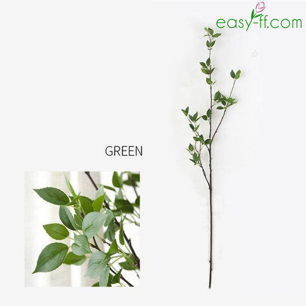1Pcs Artificial Branch With Leaves Real Touch For Home Decor Wedding Products Easyff