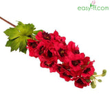 1Pcs Delphinium Artificial Flower Bouquet Real Touch In 3 Colors Red Vases Products Easyff