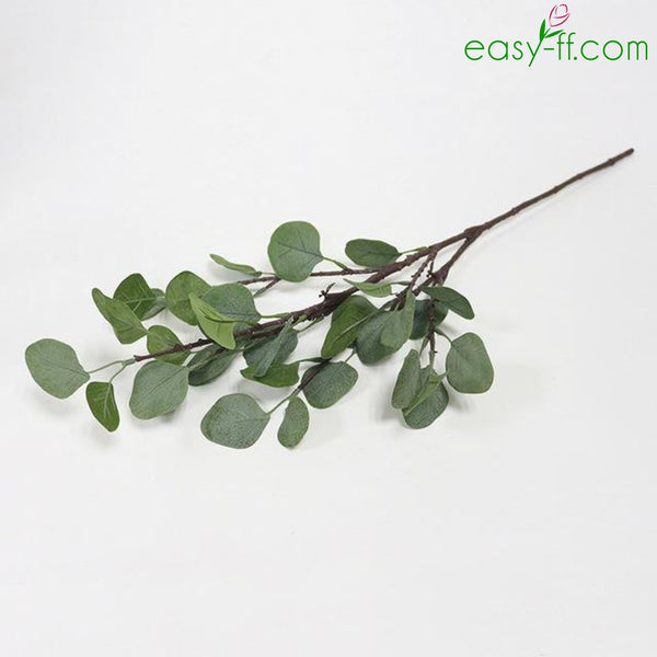 3Pcs Eucalyptus Artificial Leaf Branch Real Touch For Home Decor Easyff