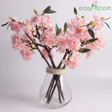5Pcs Cherry Artificial Flower Bouquet Real Touch In 3 Colors Easyff