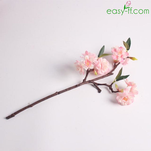 5Pcs Cherry Artificial Flower Bouquet Real Touch In 3 Colors Pink Easyff