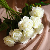 5Pcs Rose Artificial Flower Bouquets For Home Decor In 5 Colors White Artificial Easyff