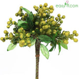 7Pcs Berry Artificial Branches Bouquet For Home Decor In 4 Colors Green Artificial Flower Easyff