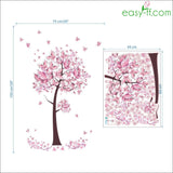 Butterfly Flower Wall Sticker Easyff