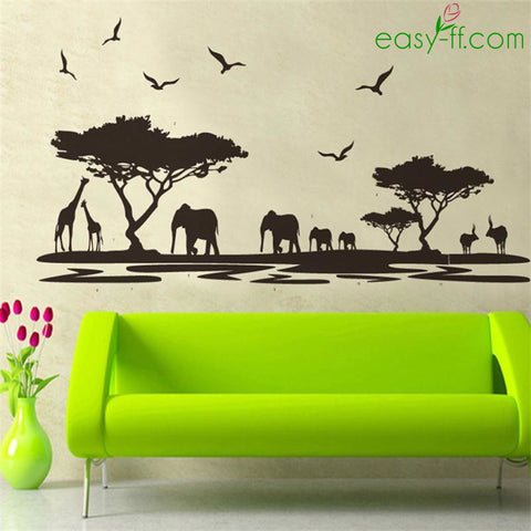 Plants And Animals Wall Stickers Easyff