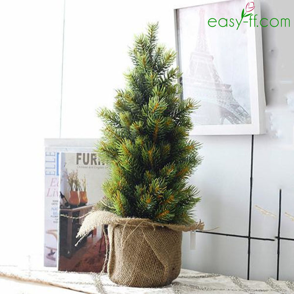 Real Touch Artificial Mini Christmas Tree For Home Decoration Artificial Flower Easyff