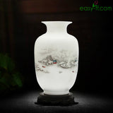 Winter Landscape Ceramic Vase Easyff